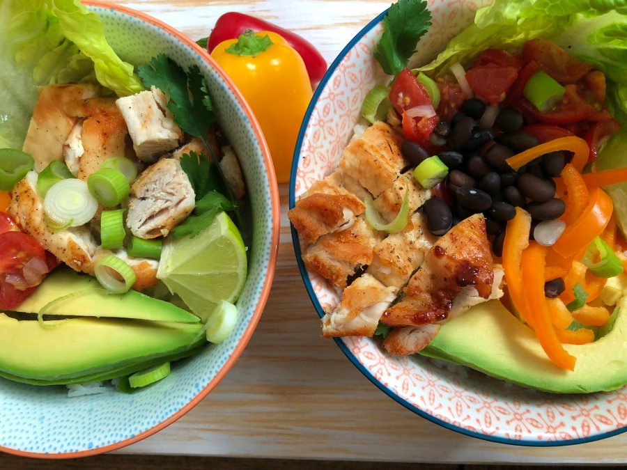 Burrito Bowl – bunte, gesunde Schüssel